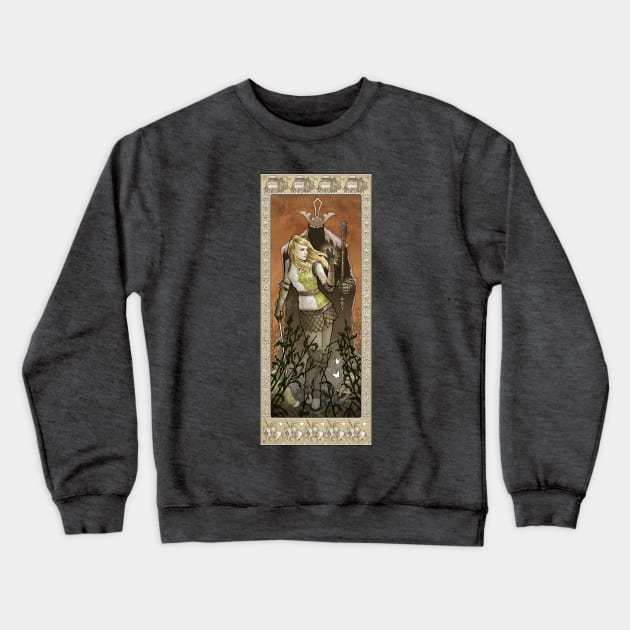 Shieldmaiden Crewneck Sweatshirt by paintedmonk